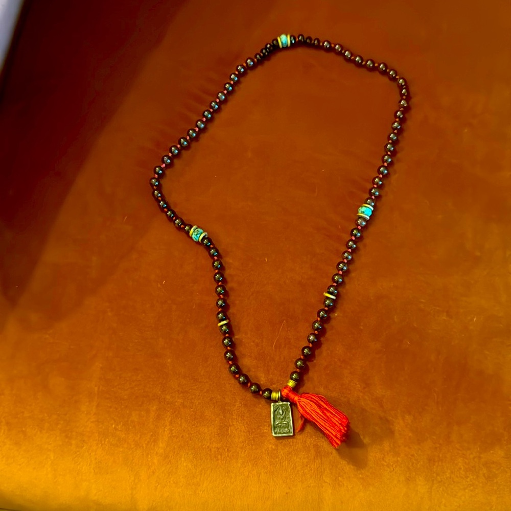 Beautiful Tibetan prayer beads - amulet. One of a kind